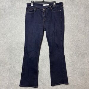 Levis 515 Boot Cut Jeans Womens 12M‎ Dark Indigo Stretch Flap Pocket Denim 36x31